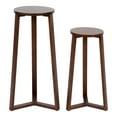 thumbnail image 3 of Kate and Laurel Rioux Modern Nesting Tables, Set of 2, Walnut Brown, Transitional Side Tables with Nesting Design for Stylish and Functional Home Decor, 3 of 9