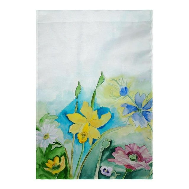 Betsy Drake FL194 Florals Flag - 12.5 x 18 in.