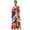Black, variant on Edolynsa Bohemian Colorful Floral Print Summer Long Dress Bright Red Plus Size Beach Gown Swimwear Cover Up