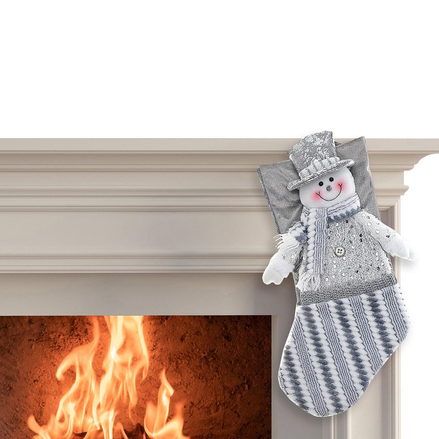 Christmas Icy Glam Snowman Stocking