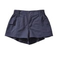 thumbnail image 4 of CAIVO Women Workout Utility Shorts Green With Elastic Waist And Pockets Breathable Stretchy Dance And Sport Short Mid Length Workout Summer Outdoor Casual Solid Color Bottoms, 4 of 4