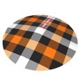 thumbnail image 2 of Kll 30" Christmas Tree Skirt Orange Plaid Xmas Tree Skirts Mat For New Year Xmas Holiday Party Indoor Outdoor Home Decoration, 2 of 9