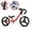 Red, variant on smarTrike Folding Balance Bike, safety gear included, 2 years+, Pink