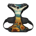 thumbnail image 5 of Lsque Field Style Bicycle Young Sunflower Dog Harness, No-Pull Pet Harness with 2 Leash Clips, Adjustable Soft Padded Dog Vest with Easy Control Handle for Large Dogs-Large, 5 of 9