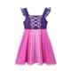 thumbnail image 1 of 2023 verano bebé niñas Elsa Anna vestido sirena dibujos animados princesa tema vestidos casuales para 2-10 años niños fiesta vacaciones ropa 140 (7-8T) Gao Jinjia LED, 1 of 2