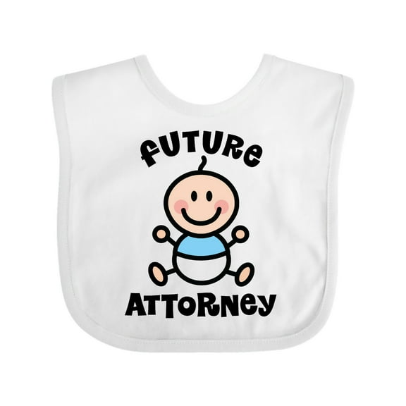 Inktastic Future Attorney Lawyer in Training Boys Baby Bib
