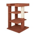 thumbnail image 3 of Traditional 3-Level Cat Tower by Naomi Home-Color:Green, 3 of 7