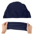 thumbnail image 5 of Unique Bargains 1 Pc Elasticity Swim Cap for Adult 5.91"x9.25" Navy Blue, 5 of 6