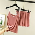 thumbnail image 3 of yillto Pajamas Sets for Women’s Sleeveless Tank Tops and Shorts Summer Loose Loungewear 2 Piece, 3 of 7