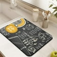 thumbnail image 4 of Coffee Bar Mat Accessories for Countertop Absorbent Hide Stain Rubber Backed Dish Drying Mats for Kitchen Counter Draining Pad Decor Gift Fit Under Coffee Maker Coffee Pot Espresso Machine (24x18in), 4 of 6