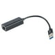 thumbnail image 1 of Adaptador USB C a Ethernet con luz Convertidor de cable USB tipo C a RJ45 Gigabit para tableta Negro, 1 of 15