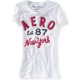 thumbnail image 1 of Camiseta Gráfica Aeropostale Mujer Aero Est. 87 Glittery Blanca Mediana, 1 of 1
