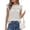 Striped Grey, variant on Striped Shirt Womens Summer Tops Spring Business Casual Work Dressy Crochet Lace Ruffle Cap Sleeve Blouse