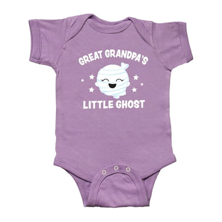 

Inktastic Cute Great Grandpa s Little Ghost with Stars Gift Baby Girl Bodysuit