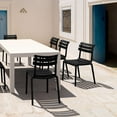 thumbnail image 3 of Compamia Helen Resin Outdoor Chair in Black finish, 3 of 9