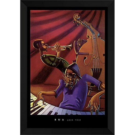 Justin Bua Framed Art Print 28x40 "Jazz Trio"