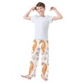 thumbnail image 2 of FORMRS Boys Pajama Pants with Pockets Size 13-14Y Kids Lounge Sleep Bottoms, Orange Seahorse, 2 of 8
