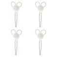 thumbnail image 2 of Kawaii Hair Accessories Plush Balls Hair Ornament Retro Shape Children Daily Wear Assorted Color Easy Use 2Pairs, 2 of 3