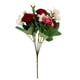 thumbnail image 2 of Rosa De Montaña Simulada Ramo de rosas y camelias de seda,arreglo floral artificial para decoración del hogar,centro de mesa de boda y jarrón (rojo sandía,1 pieza). Rkxzt, 2 of 9