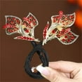 thumbnail image 3 of Momihoom Elegant Lazy Hair Curler, Lazy Hair Curler Deft Bun Maker, Feather Hairpin, Whale Tail Rhinestone Flower Hair Clip, Crystal Hair Bun Maker, Elegant Hair Clip, 3 of 3