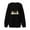 Black, variant on Halloween Sweatshirt Oversized Cute Printed 2025 Crewneck Long Sleeve Shirts for Women Tunic Pullover Tops Streetwear Fall Winter Womens Clothes