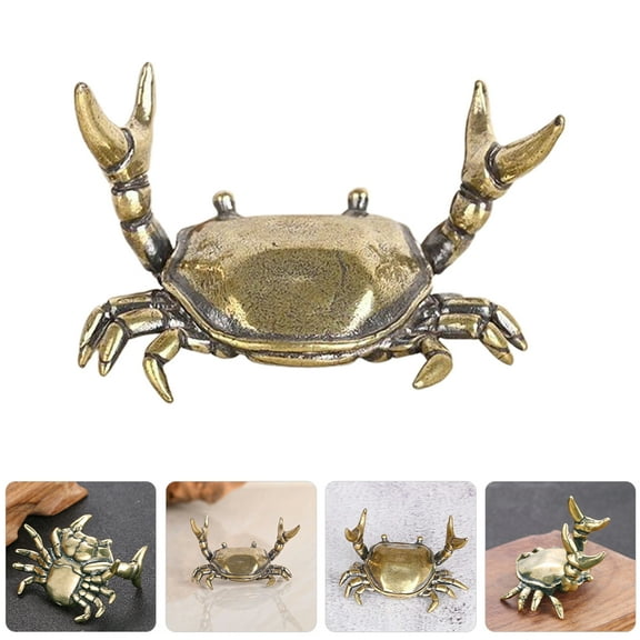 LEORX Funny Crab Pen Holder Alloy Pen Holder Workspace 1Set