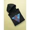 thumbnail image 3 of Ocean Wave Triangle Hoodie Women -Image by Shutterstock, Female 3X-Large, 3 of 4
