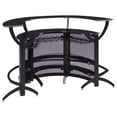 thumbnail image 6 of Dallas 3-piece Curved Freestanding Home Bar Cabinet Black, 6 of 12