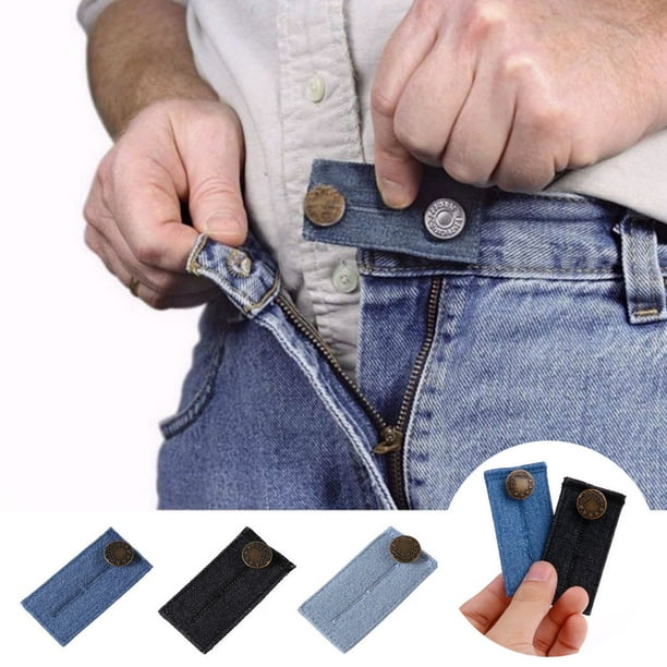 Herramientas y mejoras para el hogar Falda unisex Pantalones Ajuste de expansor de cintura Botón extensor de cinturón Hebilla de extensión de cinturón elástico Accesorio de ropa Botones