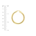 thumbnail image 4 of 14K Yellow Gold 4x40mm Round Tube Polished Hoops - Women, 4 of 4