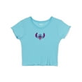 thumbnail image 4 of Disney Lilo & Stitch Angel Ribbed T-Shirt and French Terry Shorts Outfit Set Toddler to Big Kid, 4 of 5