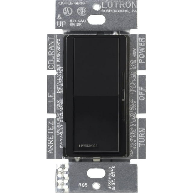 Interruptor de intensidad Lutron Diva magnético de bajo voltaje, 450 W, 3 vías
