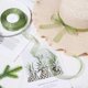 thumbnail image 3 of Zhuge Cinta de organza transparente verde de 3/4 de pulgada, cinta de gasa de 50 yardas para envolver regalos, día de la madre, bodas, ramos de flores, manualidades (verde oscuro), 3 of 5