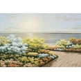thumbnail image 2 of Romanello, Diane 14x11 White Modern Wood Framed Museum Art Print Titled - Deck And Flowers, 2 of 4