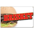 thumbnail image 1 of SignMission B-60 Brisket19 Bannière de Poitrine 60 Po avec Support de Concession Camion de Nourriture Simple Face, 1 of 1