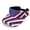 American Flag Design, variant on Blue Abstract Print Lightweight Sun Visor Cap, Polyester Fabric Breathable Visors Hats Adjustable Strap Sun Visor Hat for Men