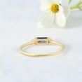 thumbnail image 6 of Dainty Alexandrite Ring Yellow Gold Plated Engagement Ring Diamond Cluster Three Stone Jewelry for Women Anniversary Gift for Wife, 6 of 6