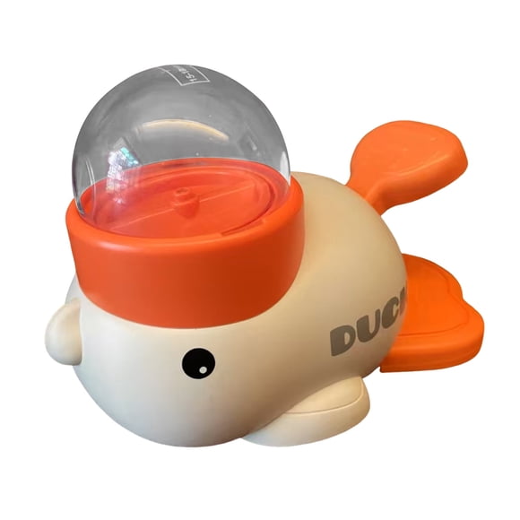 Automatic Yellow Duck Pet Feeder - White