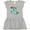 AC-Heather Grey, variant on Inktastic Tyrannosaurus Rex vs. Meteor Fun Space Dinosaur Girls Toddler Dress