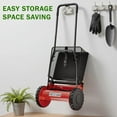 thumbnail image 3 of 16 Inch Push Reel Lawn Mower 5 Blades Manual Push Mower No Motor, 0.6-1.75 in Adjustable Cutting Height, Walk-Behind Lawn Mowers with Grass Catcher Bag Sponge Grip & Steel Build, 3 of 9