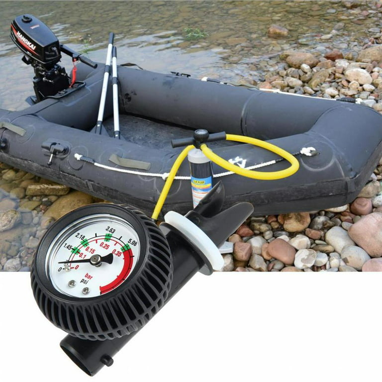 FAGINEY Nylon Inflatable Boat Air Pressure Gauge Barometer for