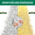 thumbnail image 5 of Artificial 7FT White Christmas Tree with 1218 Branch Tips, Pre-Lit Holiday Xmas Tree w/ DIY Fairy Lights, Warm White & Macaroon LED Lights, Easy Setup, 5 of 9