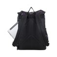 thumbnail image 5 of Bodhi Unisex Drawstring Backpack with Dual Buckles, Black Brushstrokes, 5 of 6