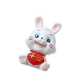 thumbnail image 1 of serony Chinese Rabbit Statue Bunny Figurine Craft for Holiday Store Decoration Peace, 1 of 9