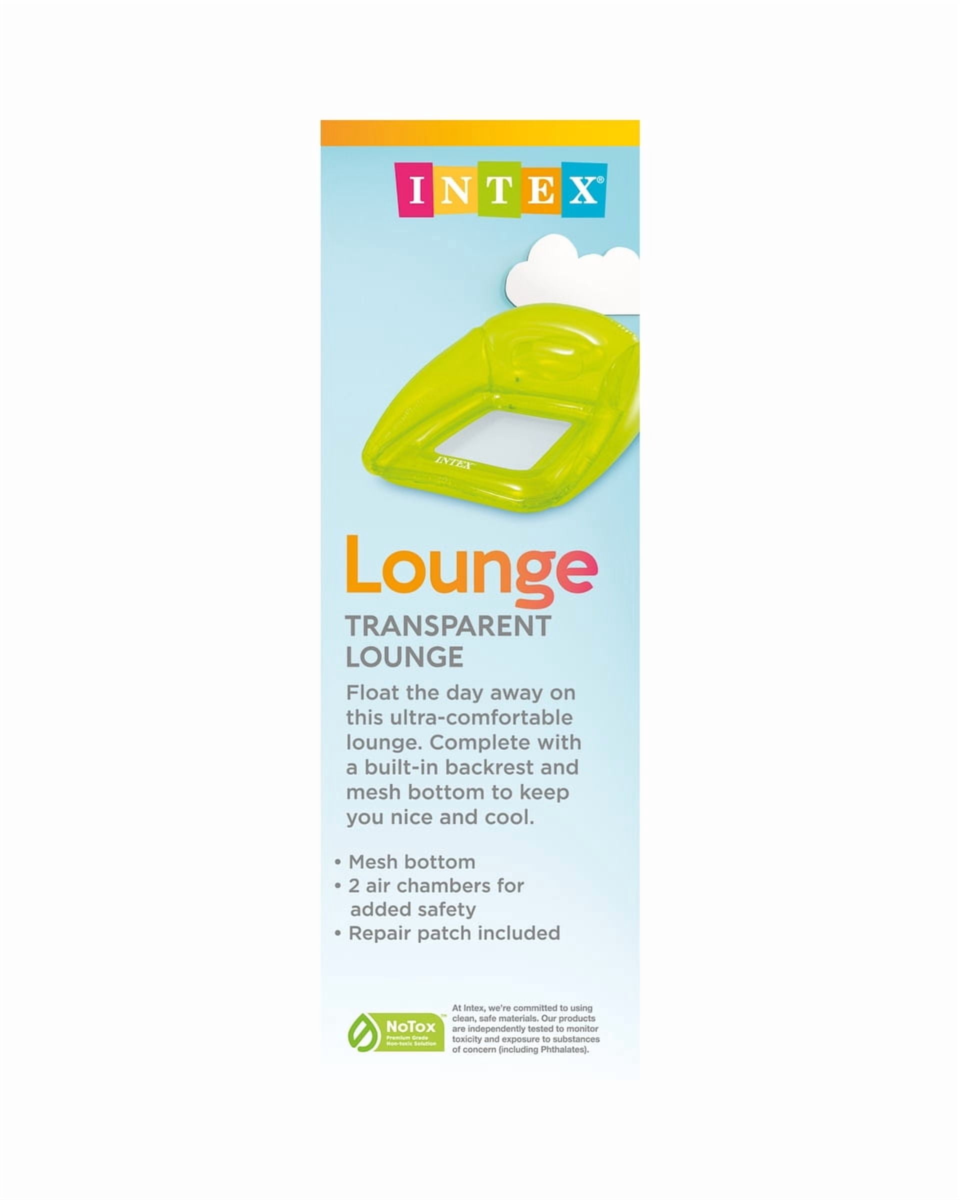 Intex Inflatable Pool Lounge Mat Green Transparent - Walmart.com