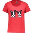 thumbnail image 3 of Inktastic Boston Terriers (dark Apparel) Women's Plus Size T-Shirt, 3 of 5
