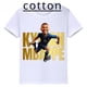 thumbnail image 2 of Camiseta de algodón blanca con estampado de Mbappé para niños, camisetas deportivas informales de verano de manga corta para niños y niñas, 2 of 5