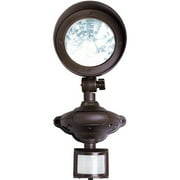 Solar System Pir Floodlight, Single Spot Head, Light Chocolate