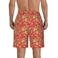 thumbnail image 3 of Naloa Strawberry Men's Beach Shorts, Surfing shorts, Swim trunks, Quick Dry Swim Trunks for Surfing Beach Fun - Large, 3 of 9