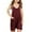 Wine, variant on Girls Summer Sleeveless Casual Romper Spaghetti Strap Shorts Jumpsuit With Pockets